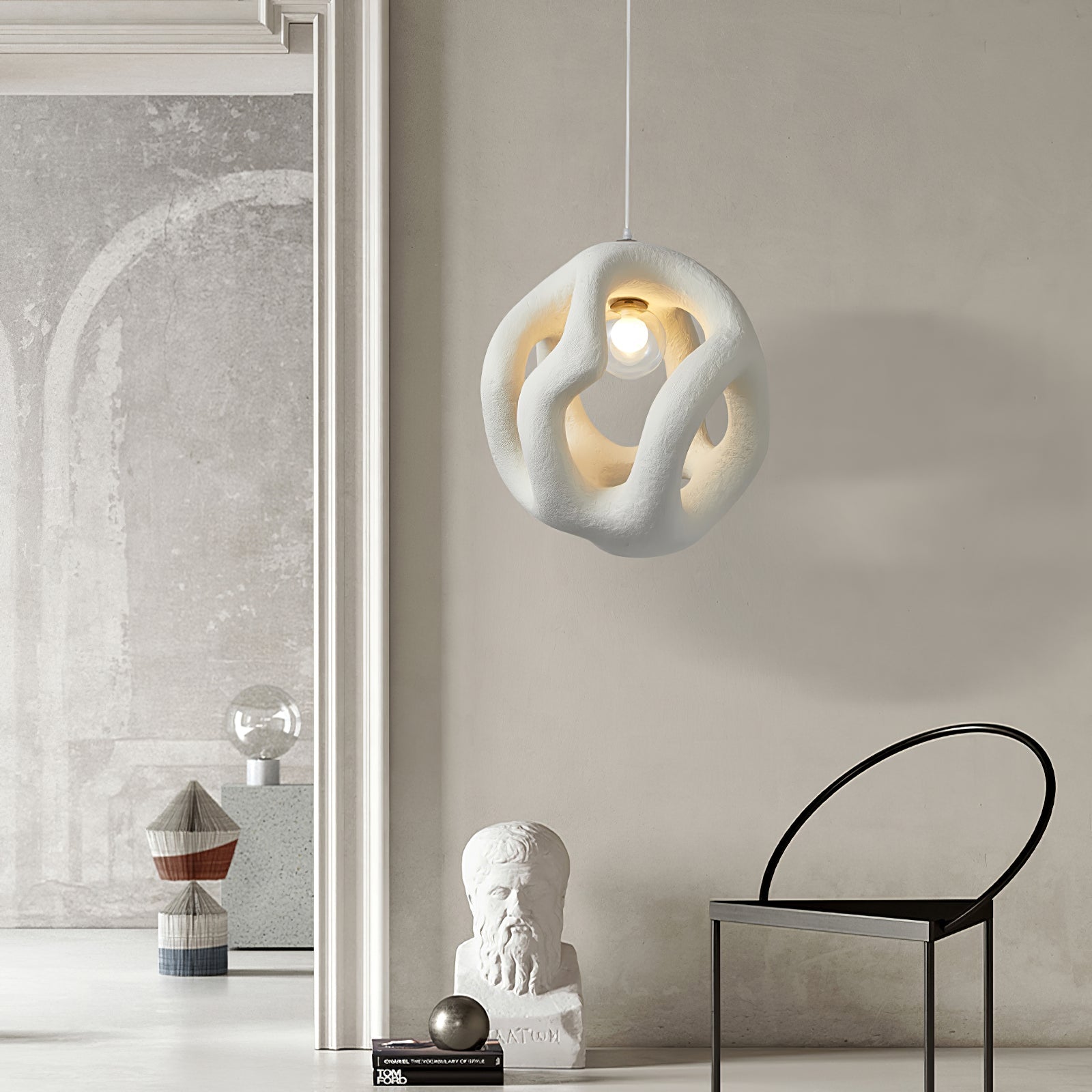 RAVENSTONE CRYSTAL DROPLET HANGING LANTERN