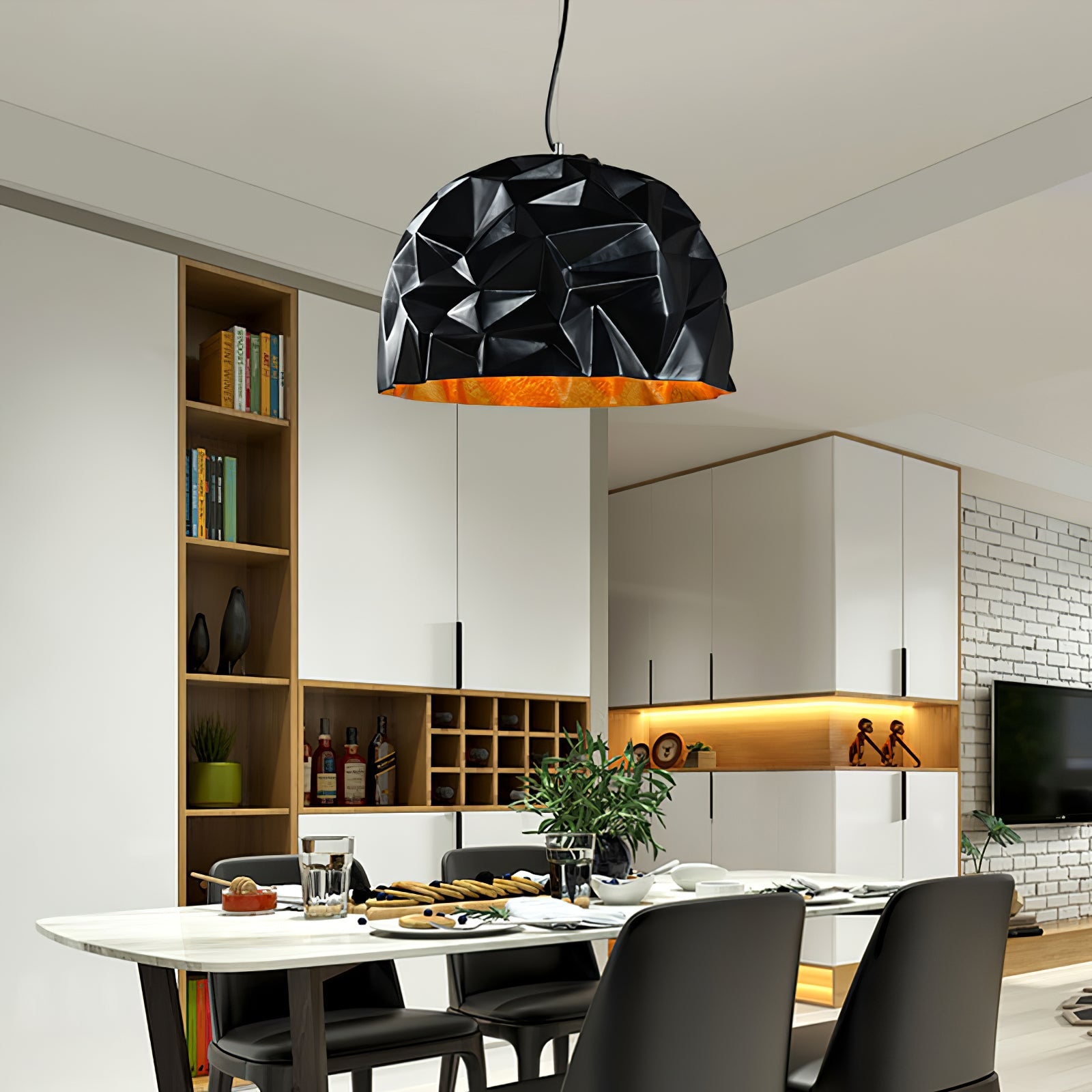 BRAMBLETON TEXTURED HANGING LANTERN