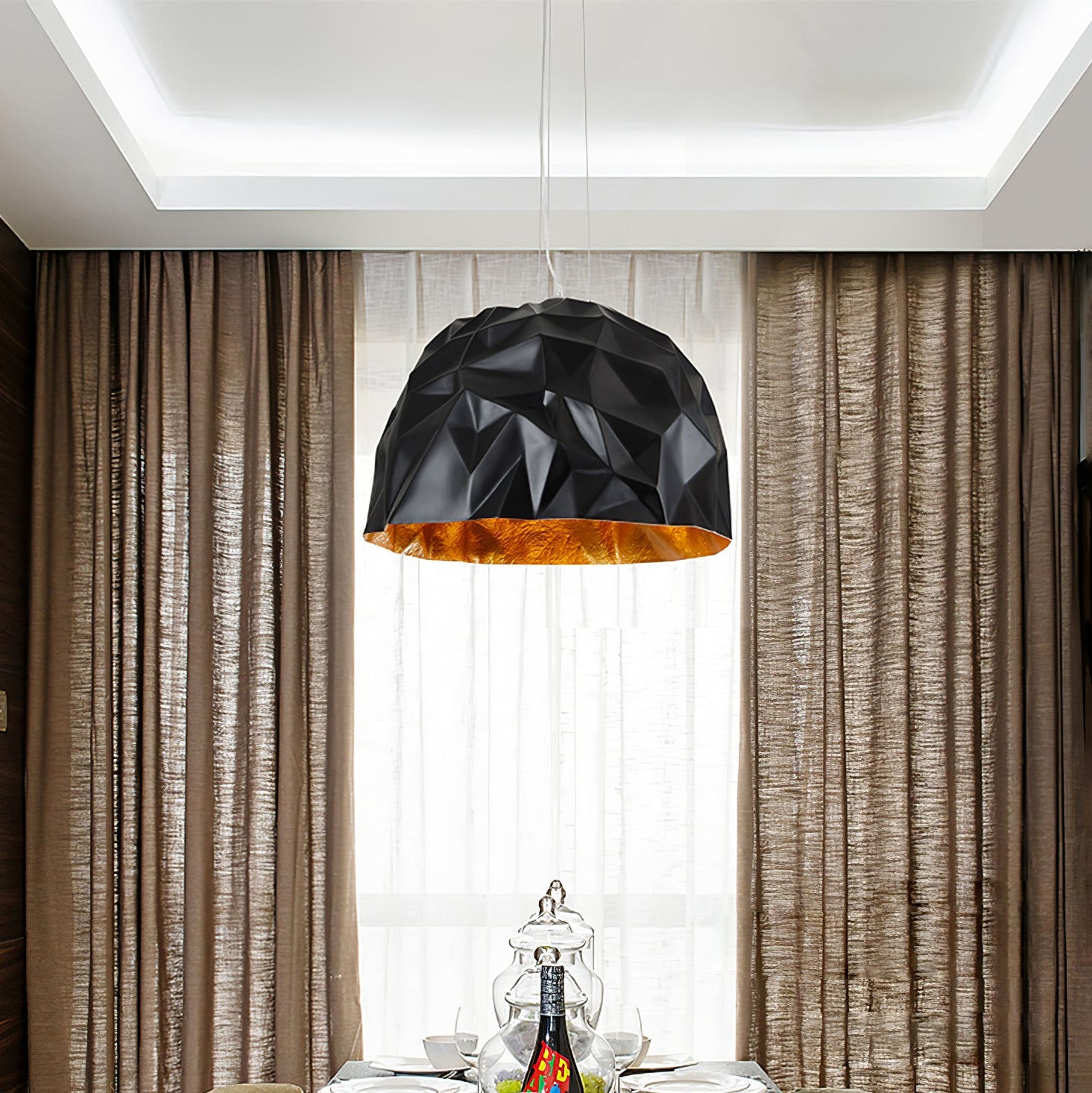 BRAMBLETON TEXTURED HANGING LANTERN