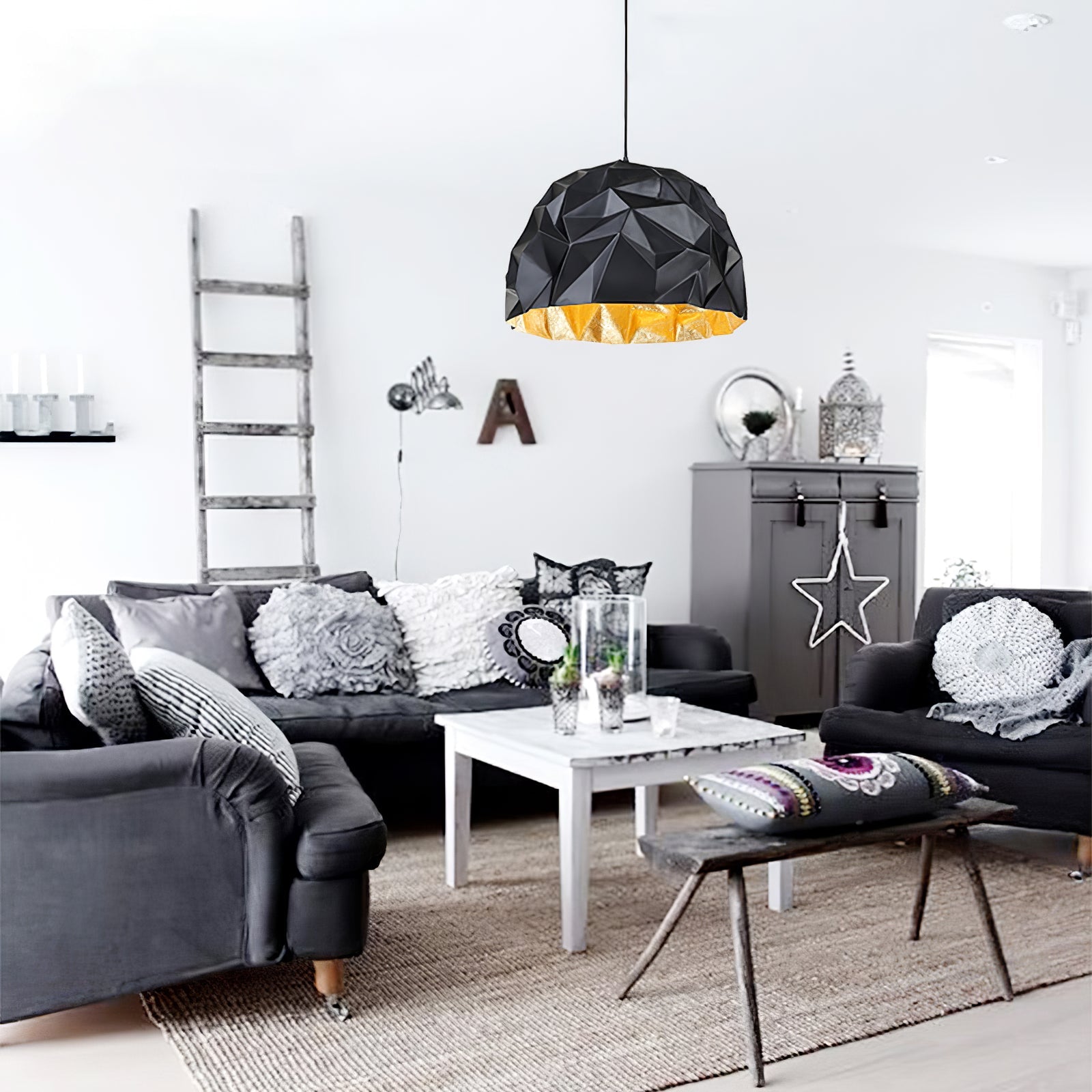 BRAMBLETON TEXTURED HANGING LANTERN