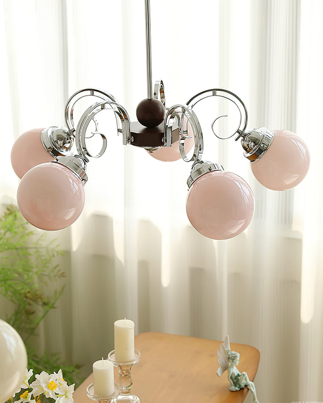 FENWICK IVORY LATTICE CHANDELIER