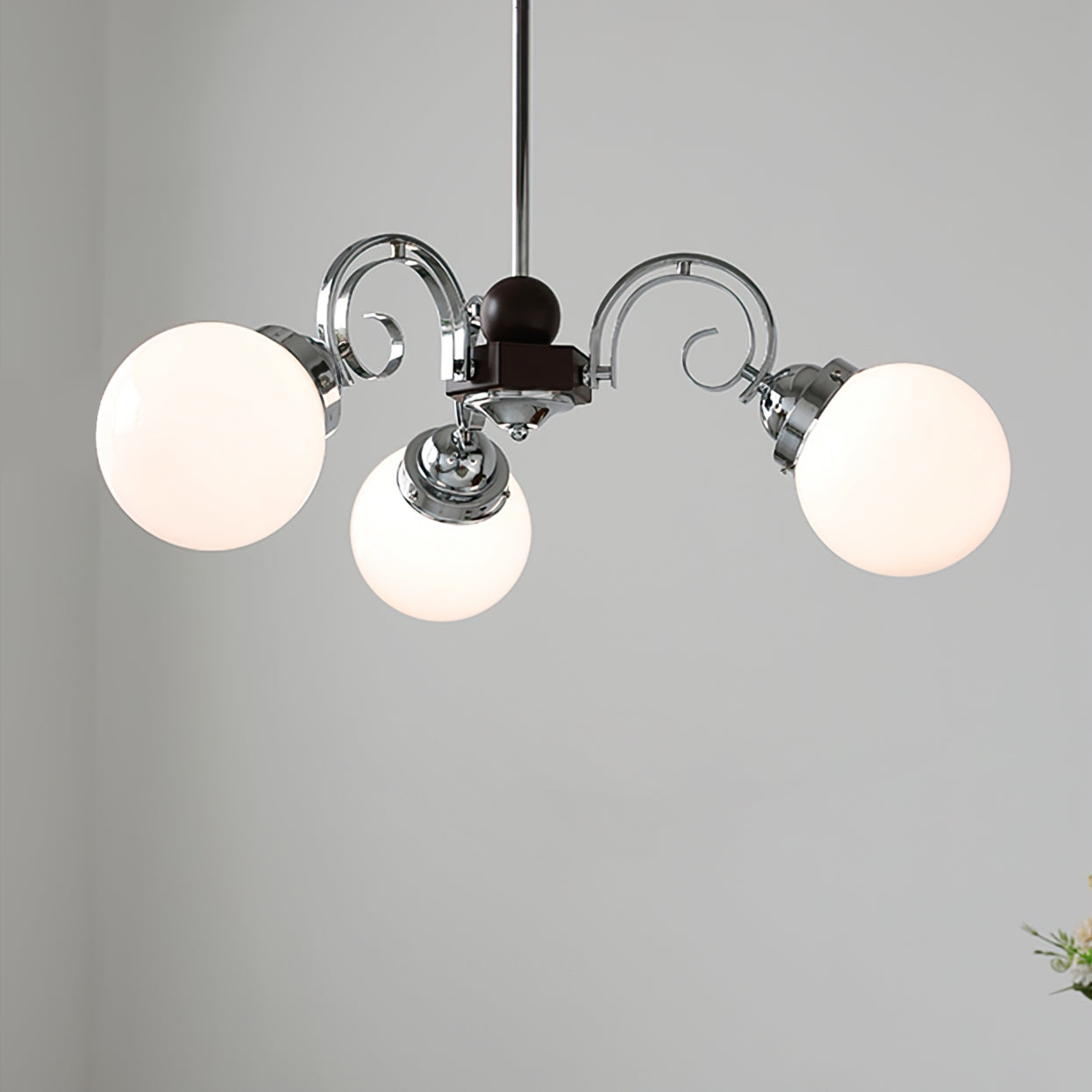 FENWICK IVORY LATTICE CHANDELIER