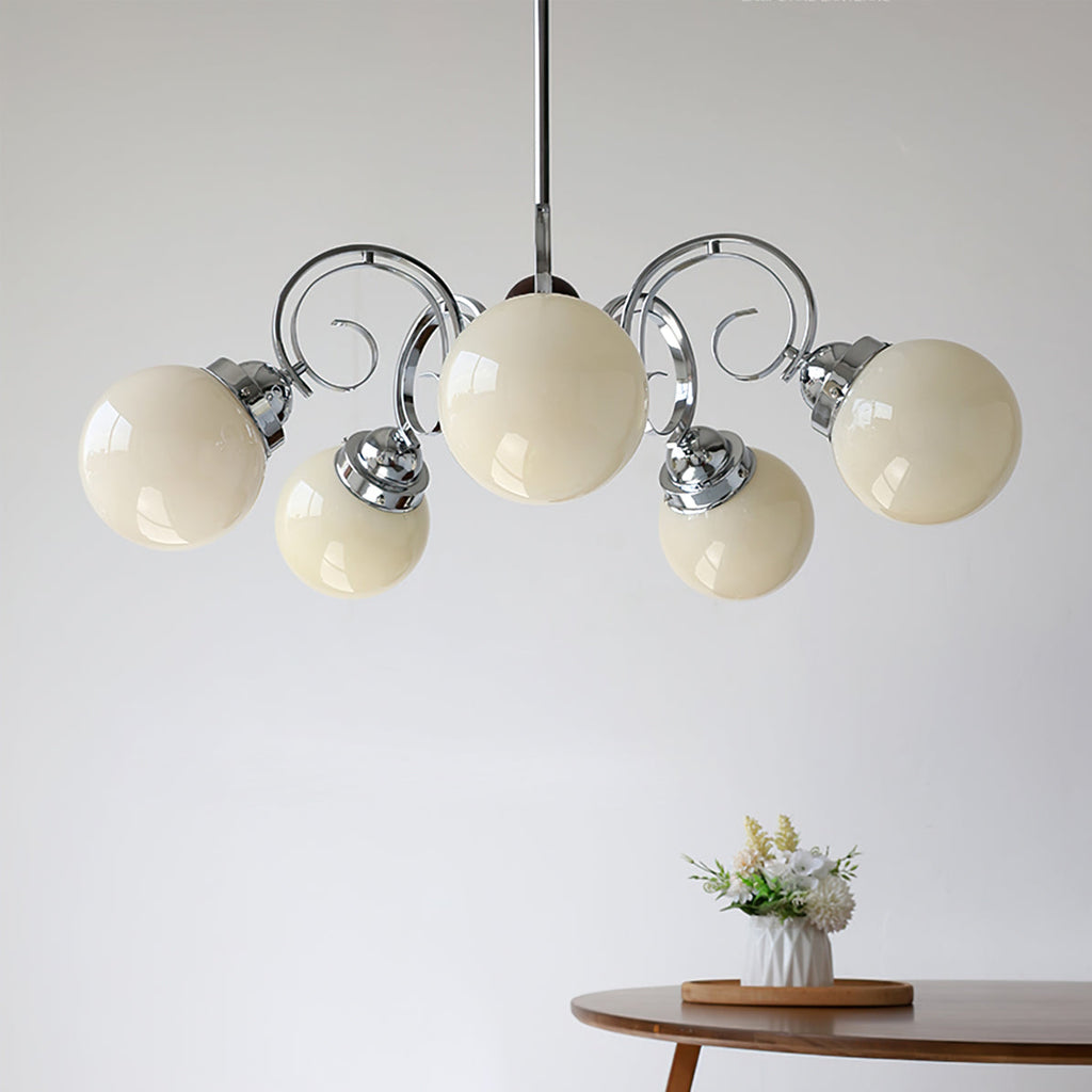 FENWICK IVORY LATTICE CHANDELIER