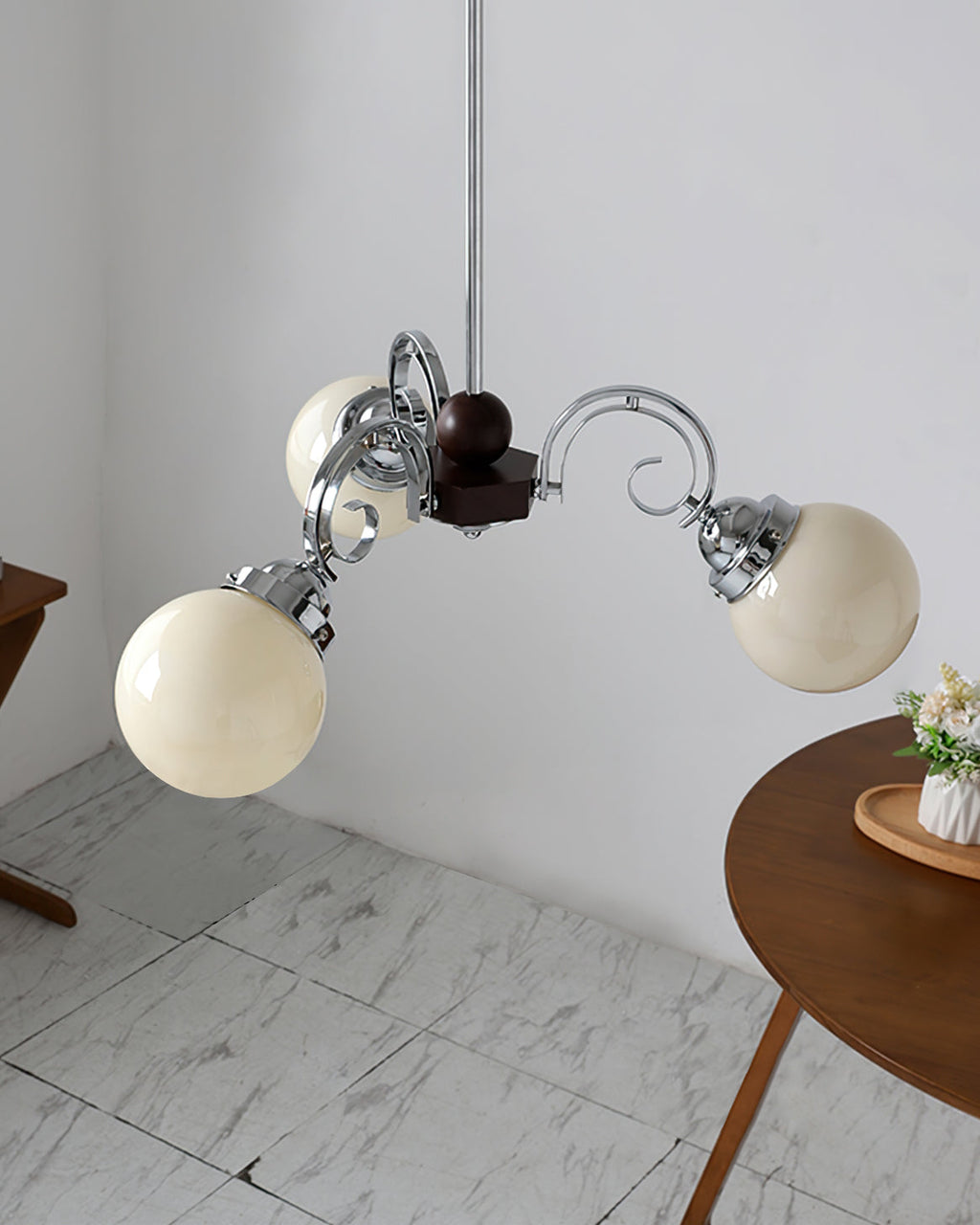 FENWICK IVORY LATTICE CHANDELIER