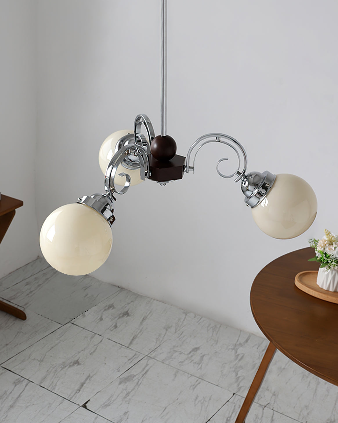 FENWICK IVORY LATTICE CHANDELIER