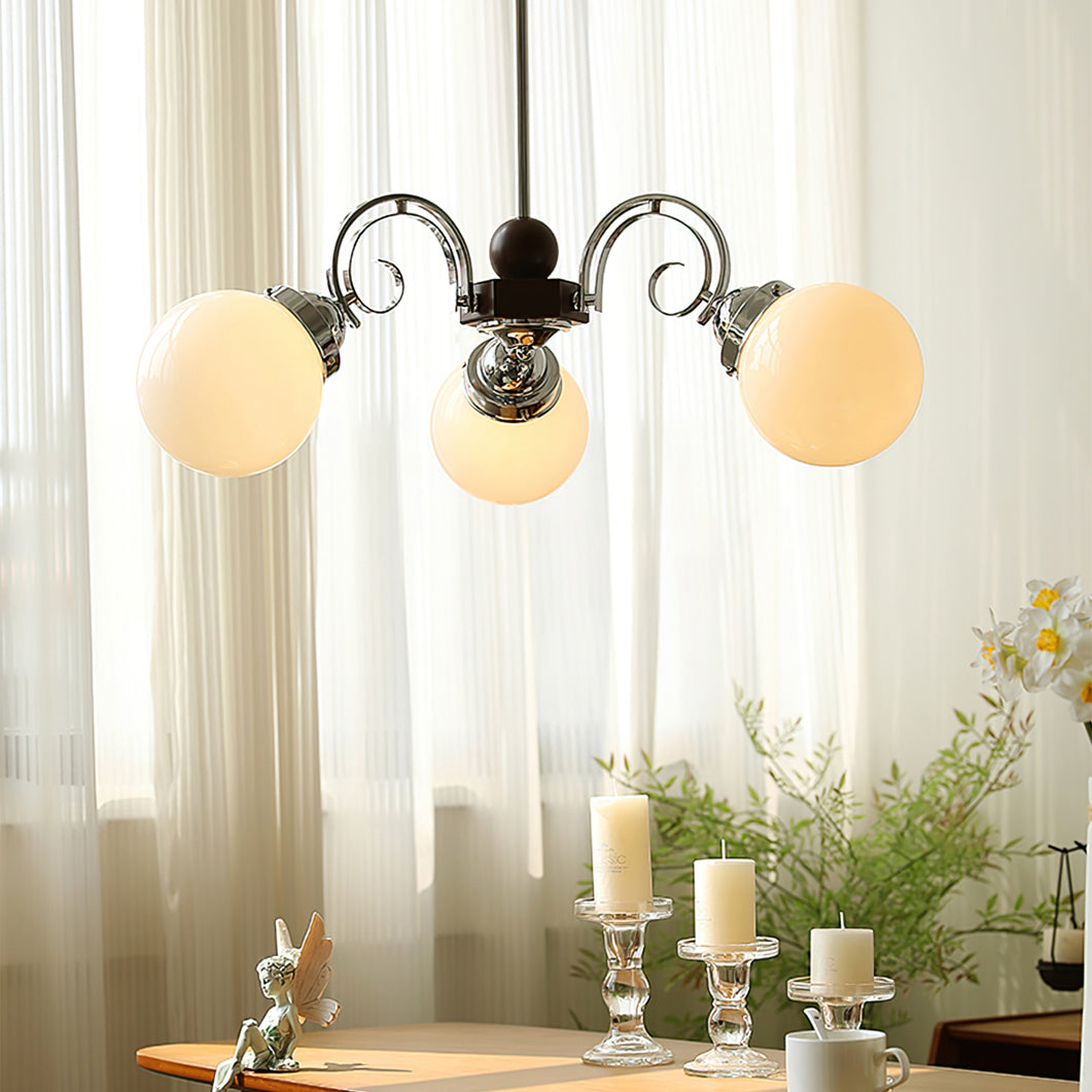 FENWICK IVORY LATTICE CHANDELIER