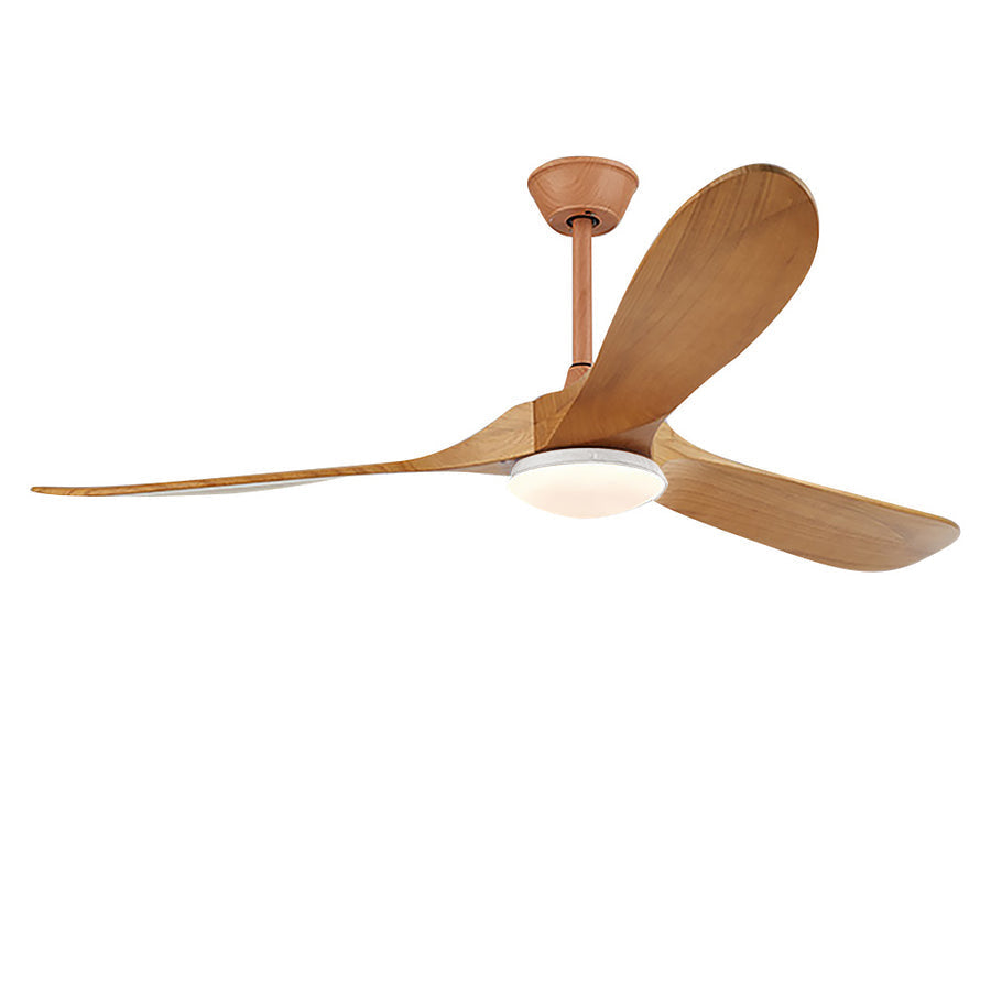 WINTERBOURNE WOODEN SILENT DIMMER CEILING FAN WITH INTEGRATED LIGHTING