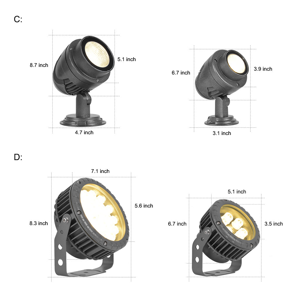 WINTERBOURNE GROUND ILLUMINATOR FOR GARDEN TREES