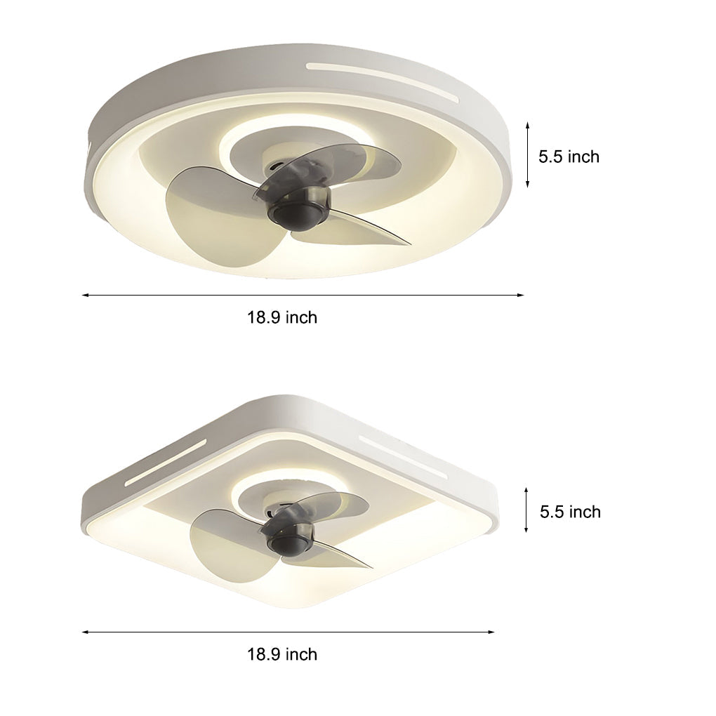 WINCHESTER WHISPERING CEILING FAN LUMINAIRE, ULTRA-SLIM INTELLIGENT DESIGN