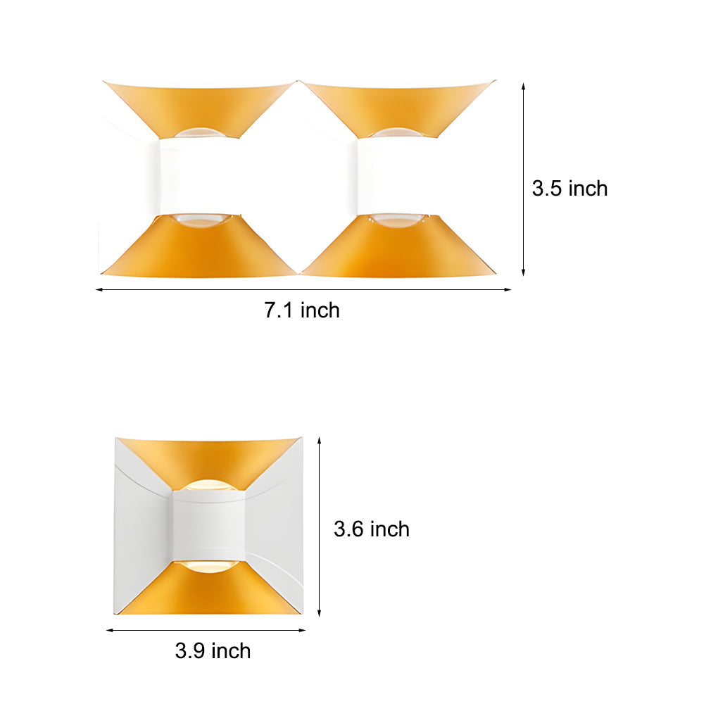 WINTHROP AQUILA MODERN OUTDOOR WALL LIGHTS, 6W LED WATER-RESISTANT SCONCES
