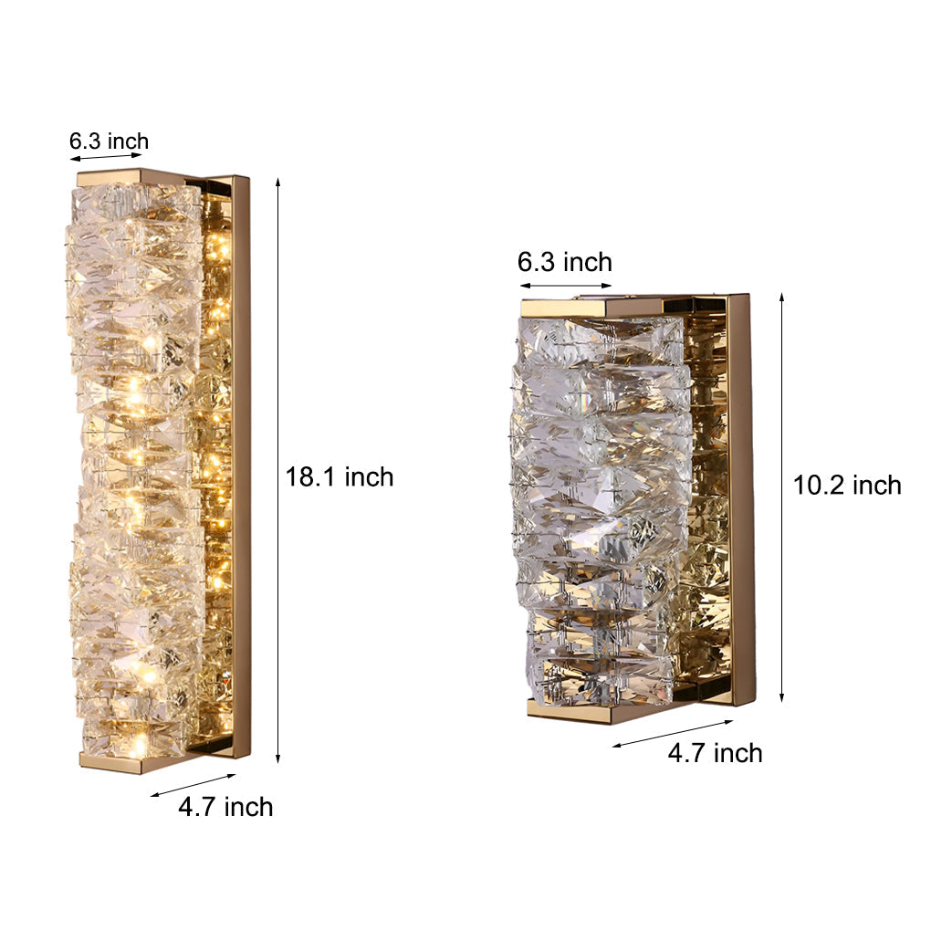 WINTHROP CRYSTAL TRIFECTA DIMMING WALL SCONCE