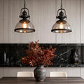 WINTERBOURNE VINTAGE GLASS INDUSTRIAL PENDANT LUMINAIRE