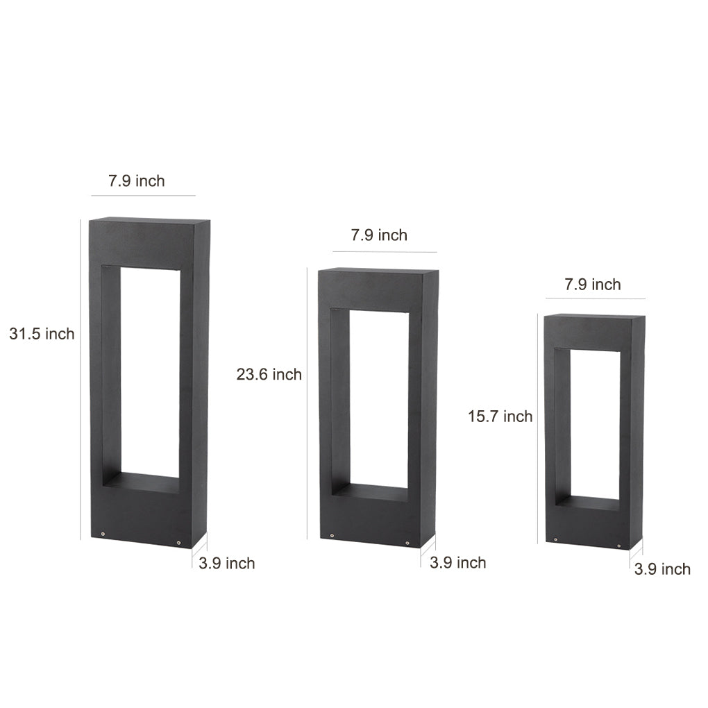 WINDSOR RECTANGULAR LED GARDEN LANTERN - Streamlined Design for Outdoor Radiance