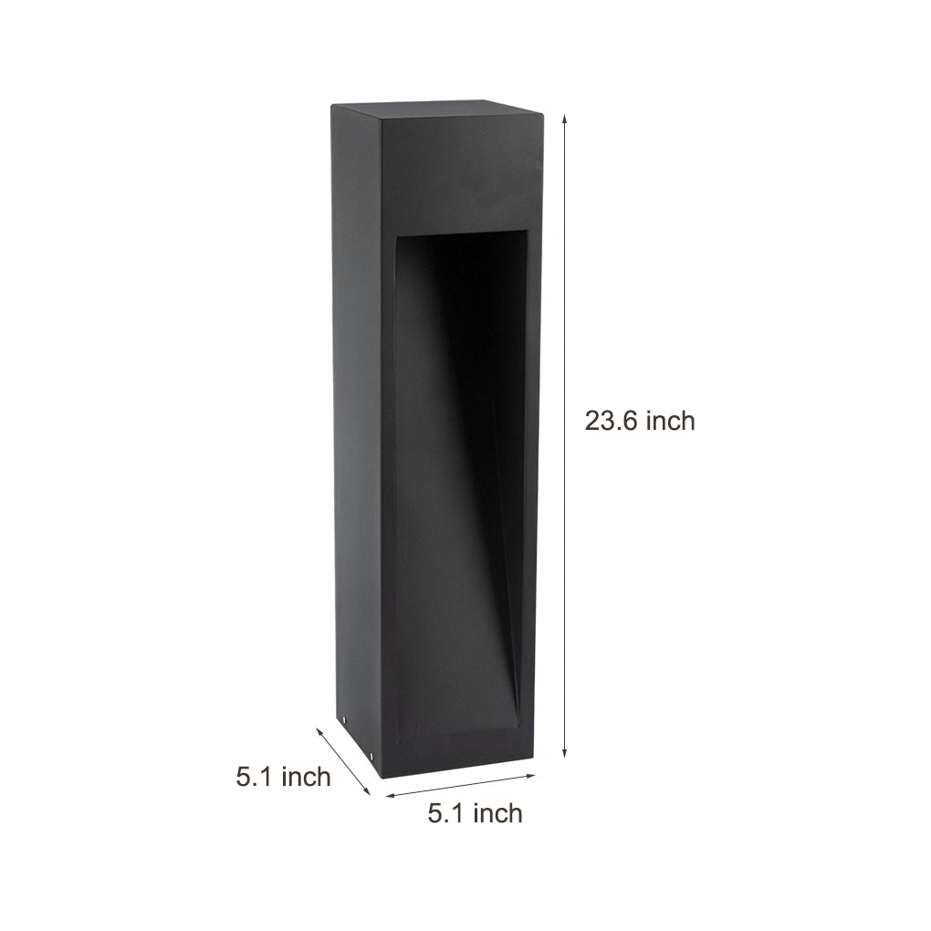 WINTERBOURNE RECTANGULAR LED PATHLIGHT, 5W WEATHERPROOF ILLUMINATION FIXTURE WITH SLIDING OPEN DESIGN