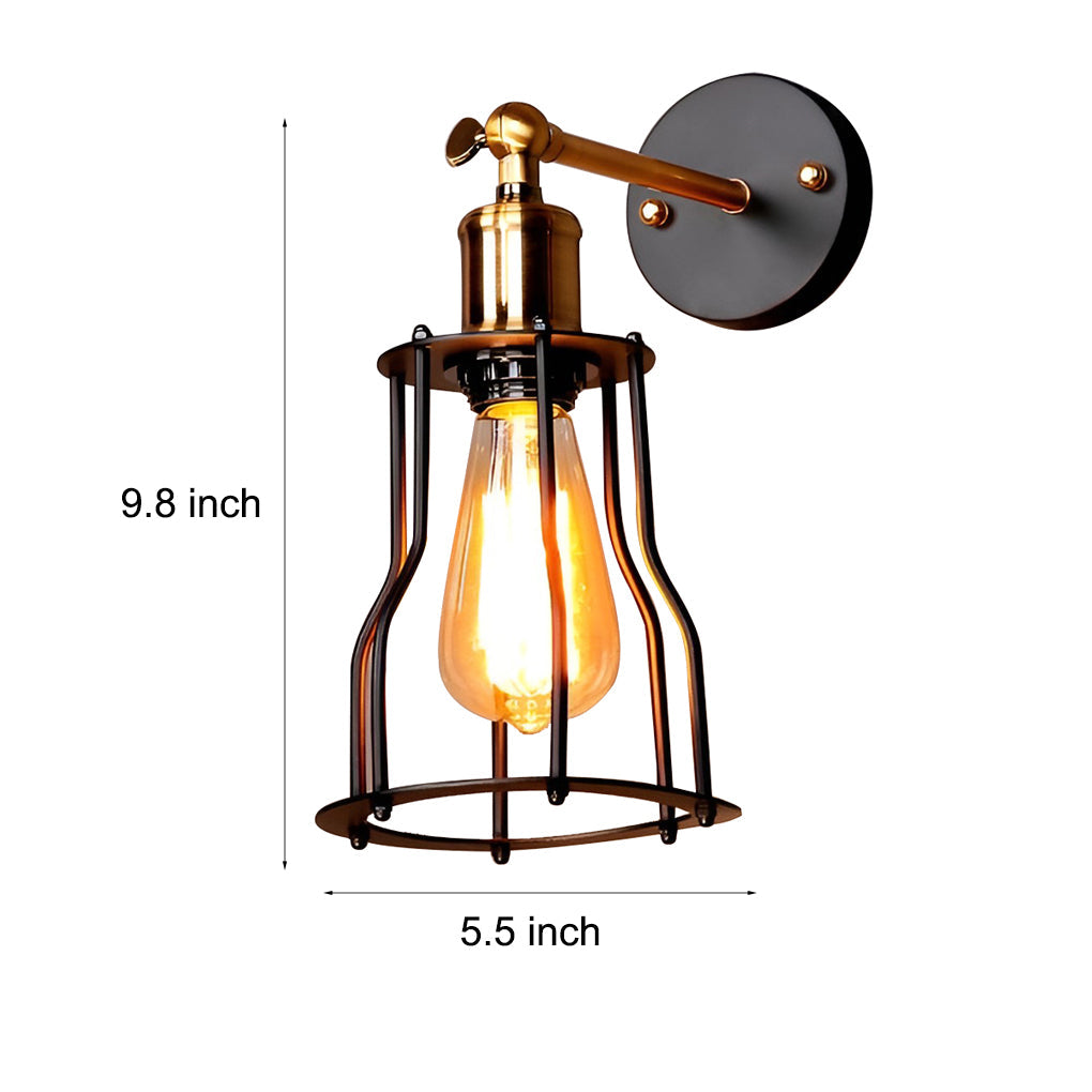 WINTHORPE ADJUSTABLE INDUSTRIAL WALL LANTERN