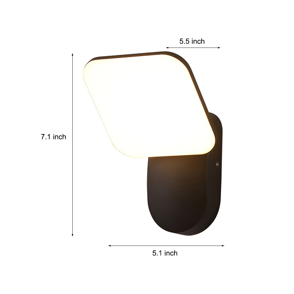 CHATHAM SQUARE 12W WATER-RESISTANT MODERN OUTDOOR WALL SCONCE