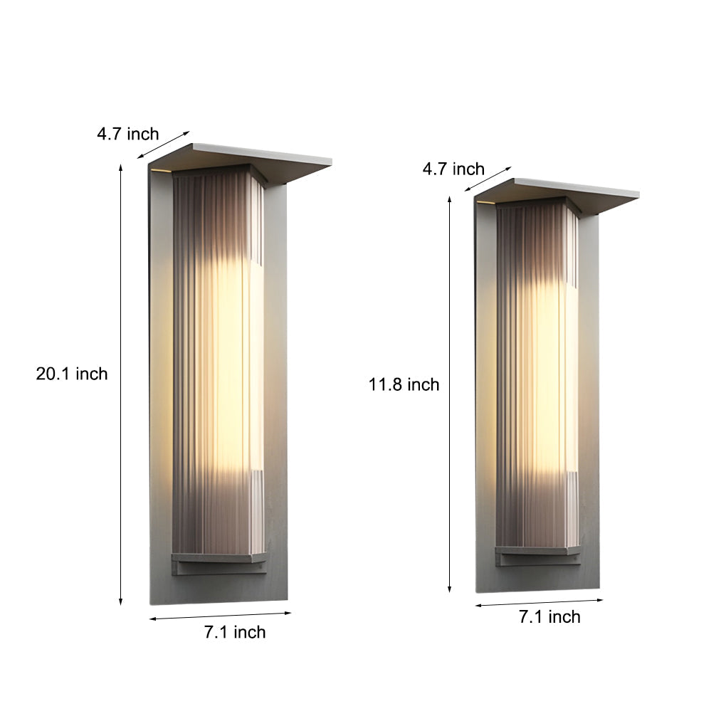 WINTHROP RUSTIC SOLAR-POWERED OUTDOOR WALL LANTERN