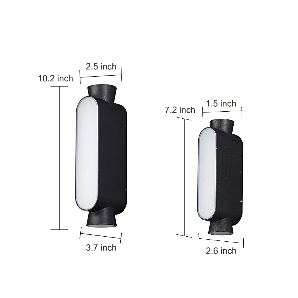 WINTHROP RAINPROOF LED WALL LANTERN WITH DUAL LIGHTING