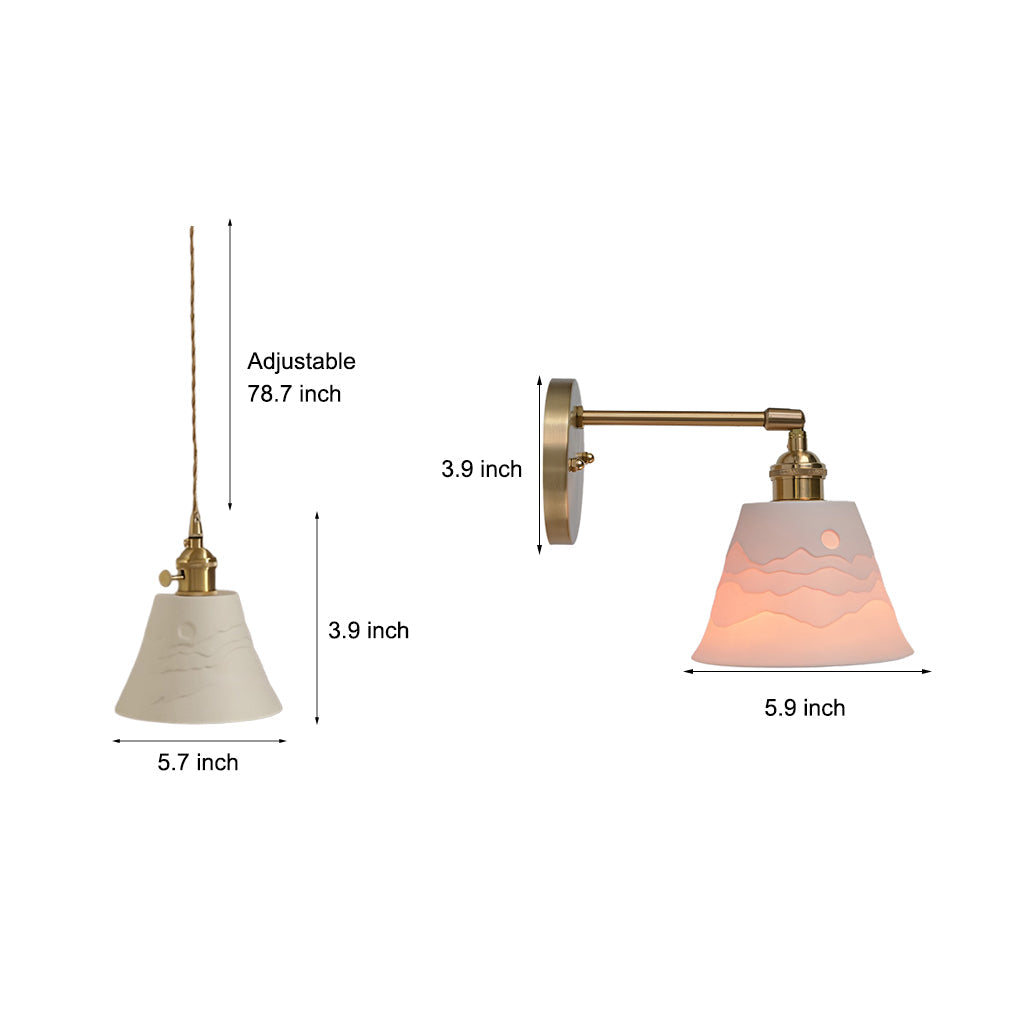 BRADSHAW MOUNTAIN VIEW CERAMIC PENDANT LIGHTING