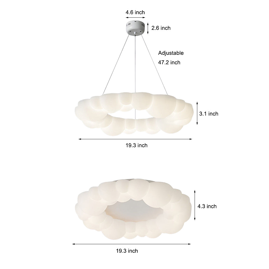 WHITBY BUBBLE CLOUD STEPLESS CEILING LANTERN