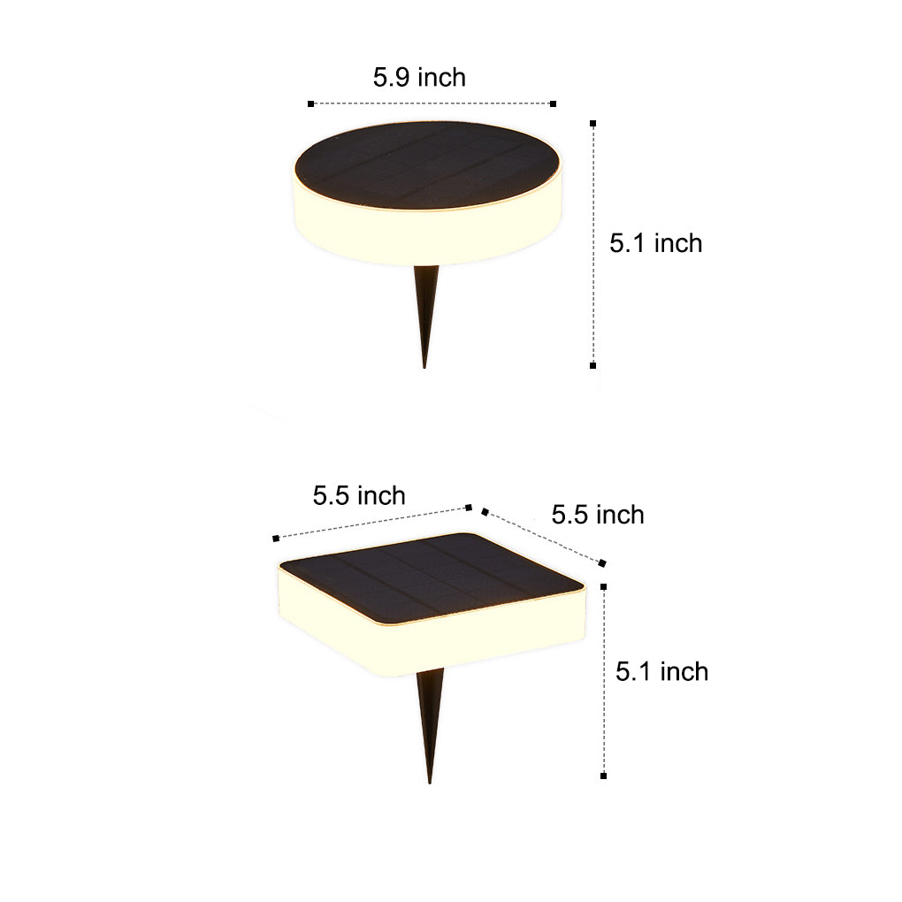 WINDSOR SOLAR GROUND GLOW DISKS - Contemporary LED Illumination for Outdoor Gardens