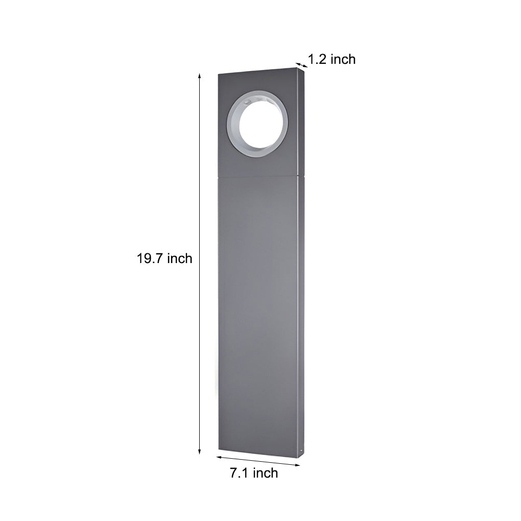 RAVENSHIRE MODERN OUTDOOR PATH LIGHTING WITH DISTINCTIVE CIRCULAR APERTURE