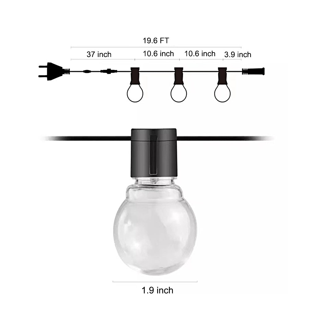 WINDSOR RAINPROOF SOLAR STRING LIGHTS FOR OUTDOOR CAMPING DECOR