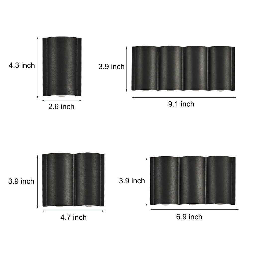 WINTERBOURNE RAINBOW RAY LED OUTDOOR WALL WASHER