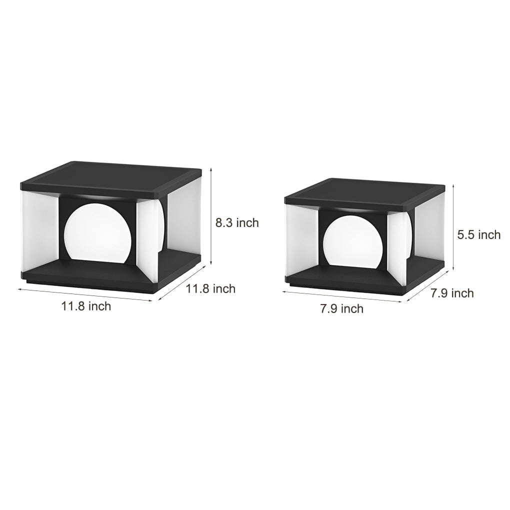 WINCHESTER SQUARE SOLAR ILLUMINATION POST CAP LIGHTS