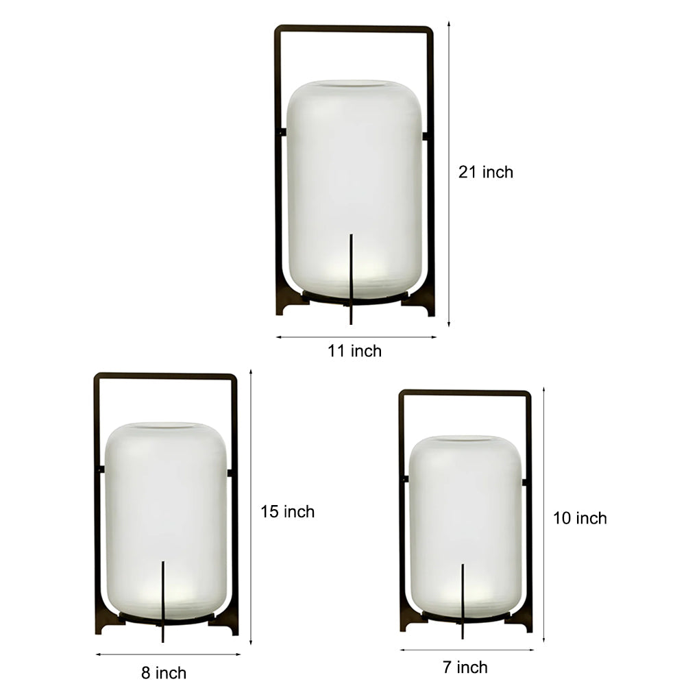 WINTHORPE ILLUMINATED GLASS LANTERN - WEATHERPROOF LED OUTDOOR LIGHTING