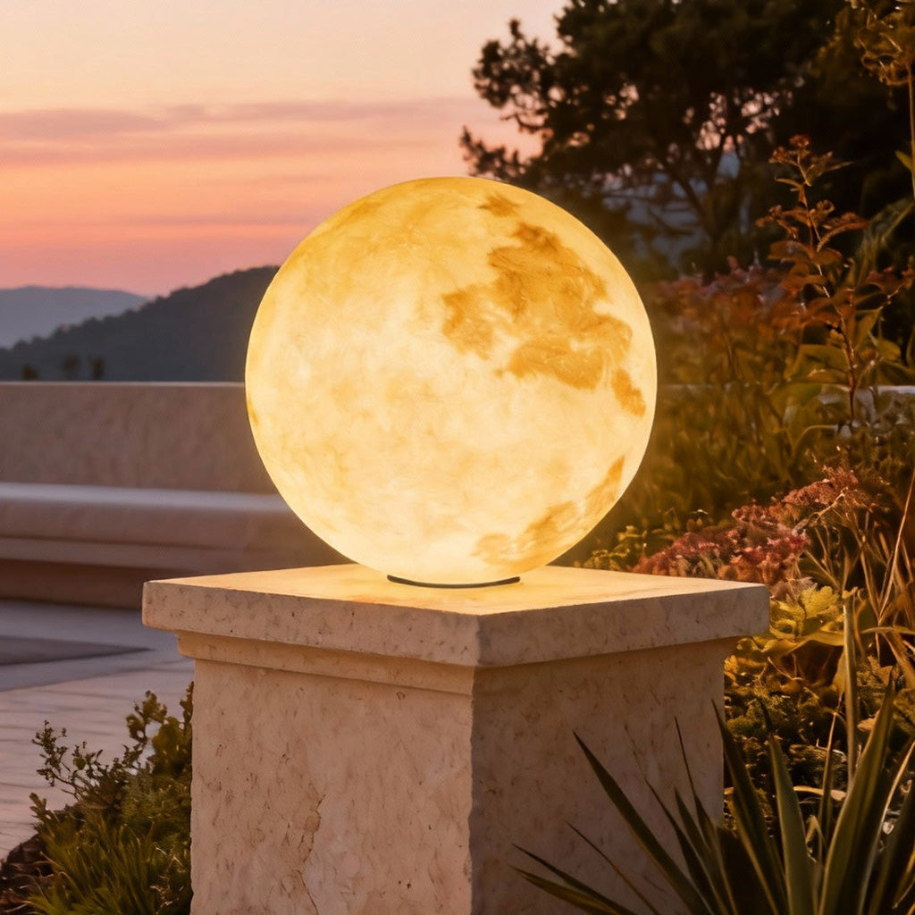 CELTIC MOONSTONE GARDEN PILLAR LANTERN