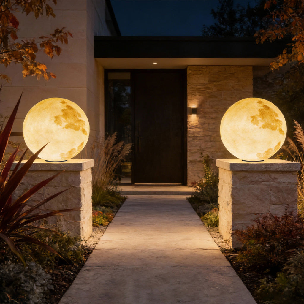 CELTIC MOONSTONE GARDEN PILLAR LANTERN