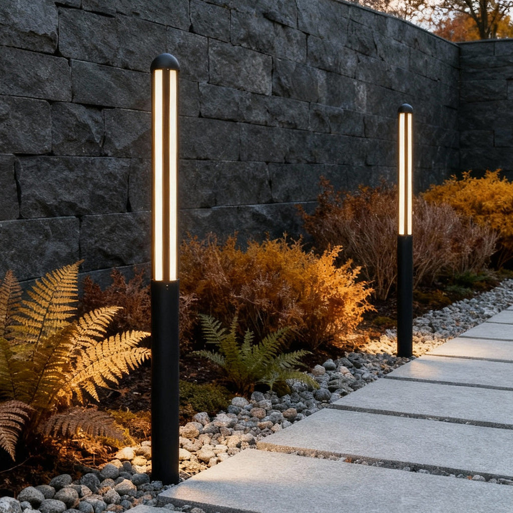 RAVENSDALE MODERN OUTDOOR BOLLARD LIGHTING WITH WATERPROOF LED TECHNOLOGY