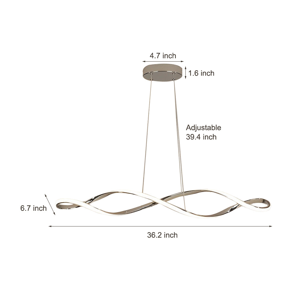 WINTHROP MODERN ARTISAN DUAL-TONE LED CHANDELIER