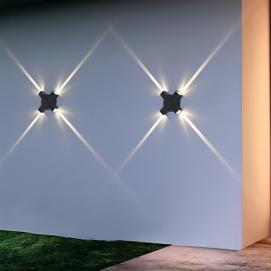 WINTHROP NIGHTFALL LED WALL SCONCE - Waterproof Black Modern Design