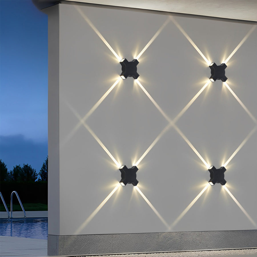 WINTHROP NIGHTFALL LED WALL SCONCE - Waterproof Black Modern Design
