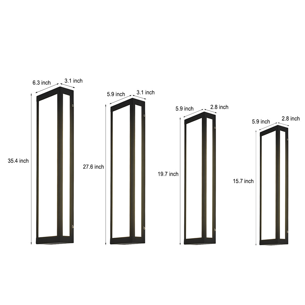 RAVENSHIRE RECTANGULAR LED OUTDOOR WALL SCONCE