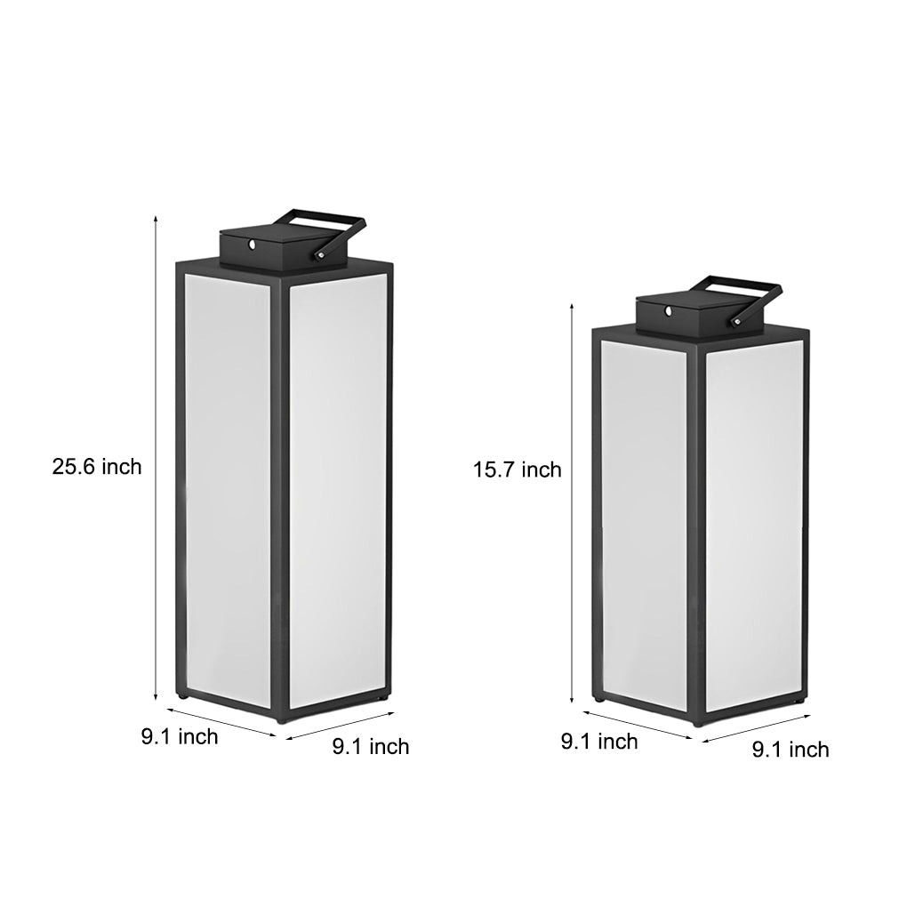 WINTHORPE SOLAR-POWERED SQUARE GARDEN LANTERN