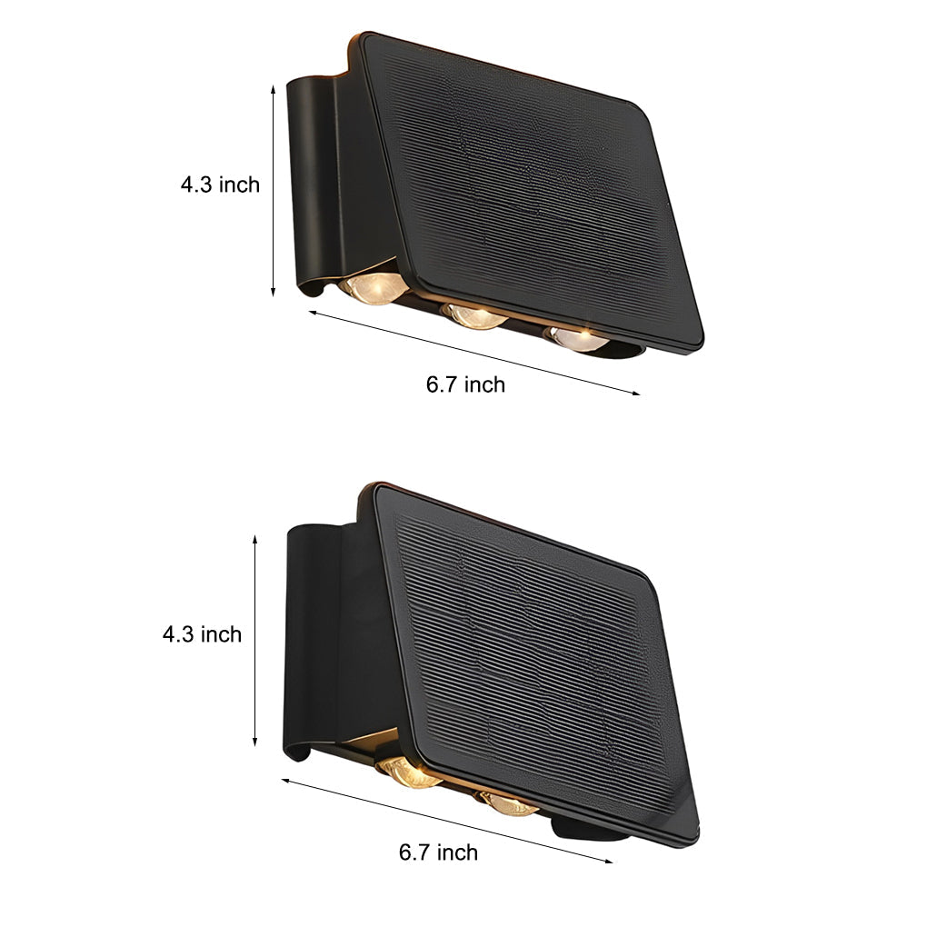 RIVERTON SOLAR-POWERED ILLUMINATION WALL SCONCE
