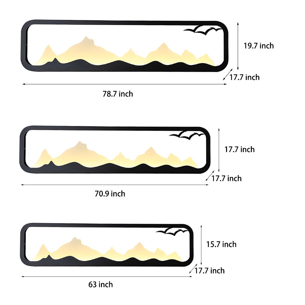 WINDSOR MOUNTAIN VIEW RECTANGULAR LED OUTDOOR SCONCE