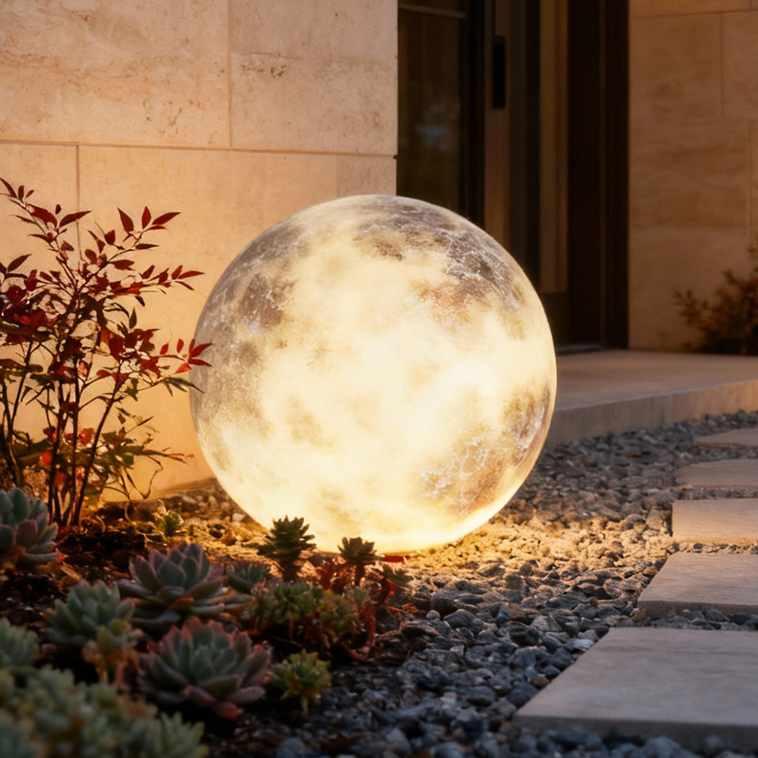 WINTERBOURNE LUMINOUS GARDEN ORB, WEATHERPROOF GLASS NIGHTLIGHT