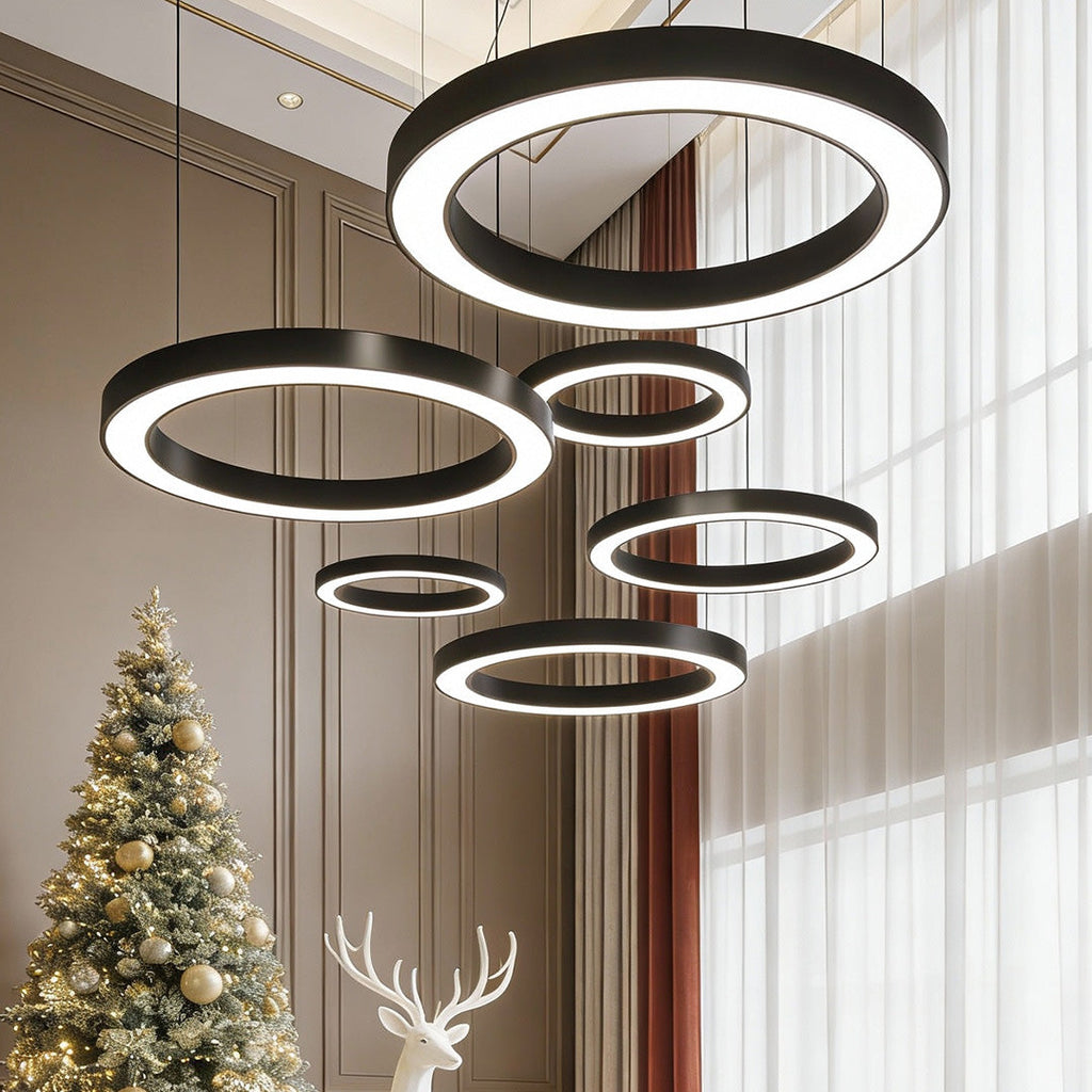 WINDSOR CIRCLE SUSPENDED LED OFFICE LIGHTING FOR FITNESS SPACES