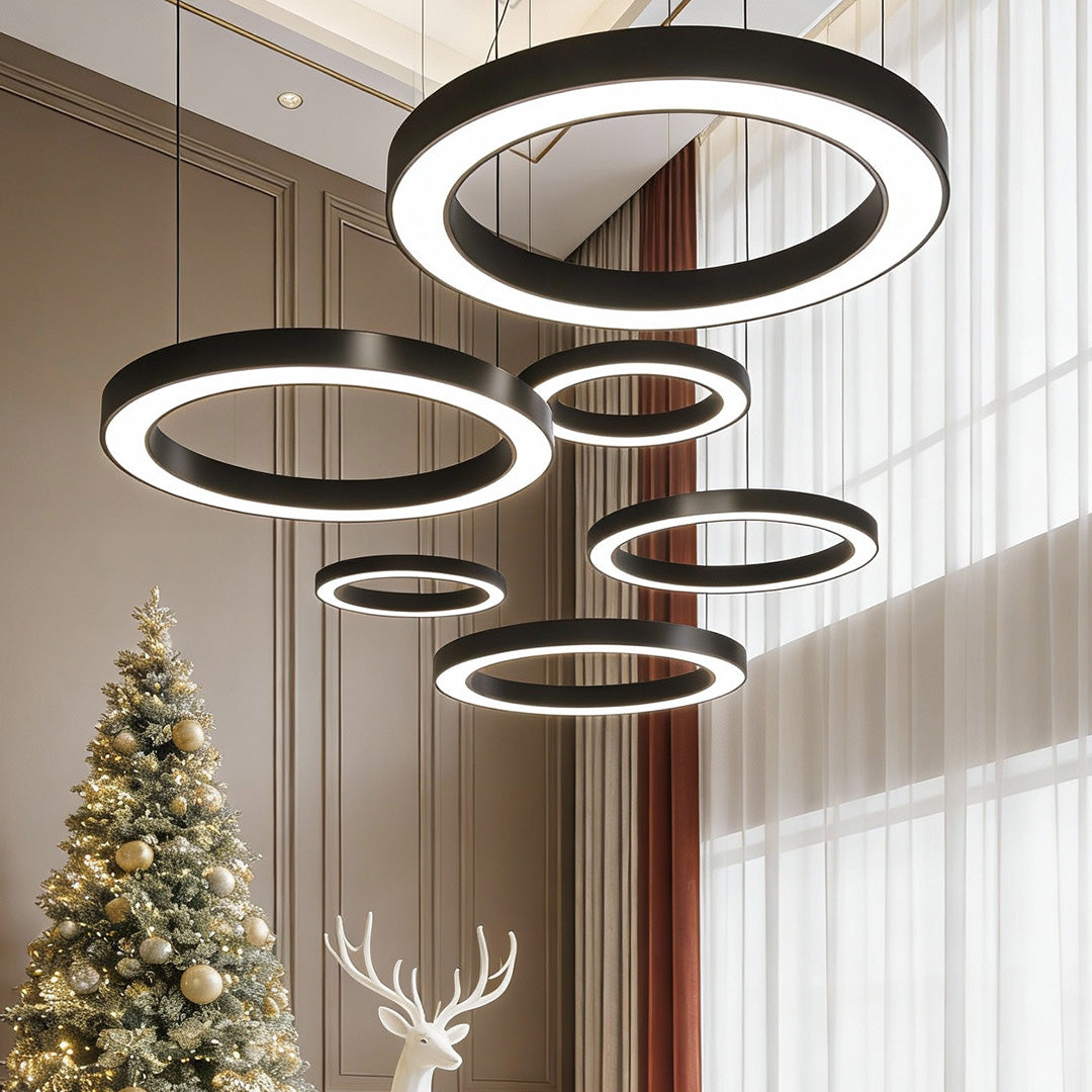 WINDSOR CIRCLE SUSPENDED LED OFFICE LIGHTING FOR FITNESS SPACES