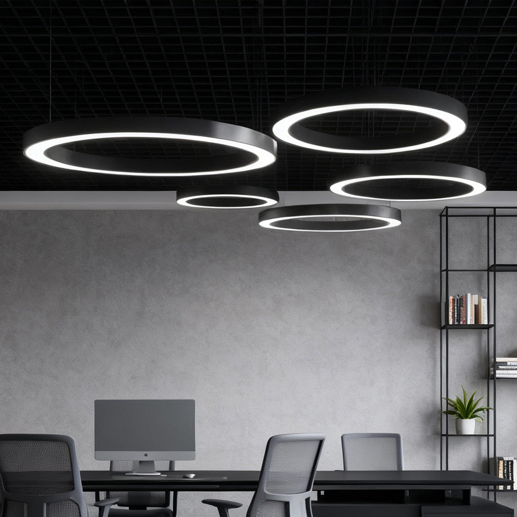 WINDSOR CIRCLE SUSPENDED LED OFFICE LIGHTING FOR FITNESS SPACES