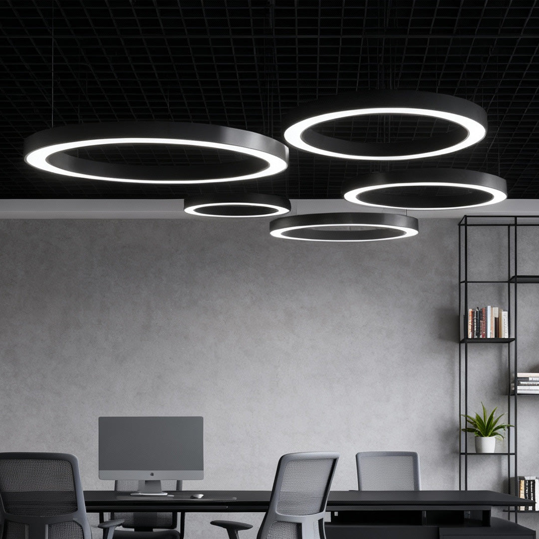 WINDSOR CIRCLE SUSPENDED LED OFFICE LIGHTING FOR FITNESS SPACES