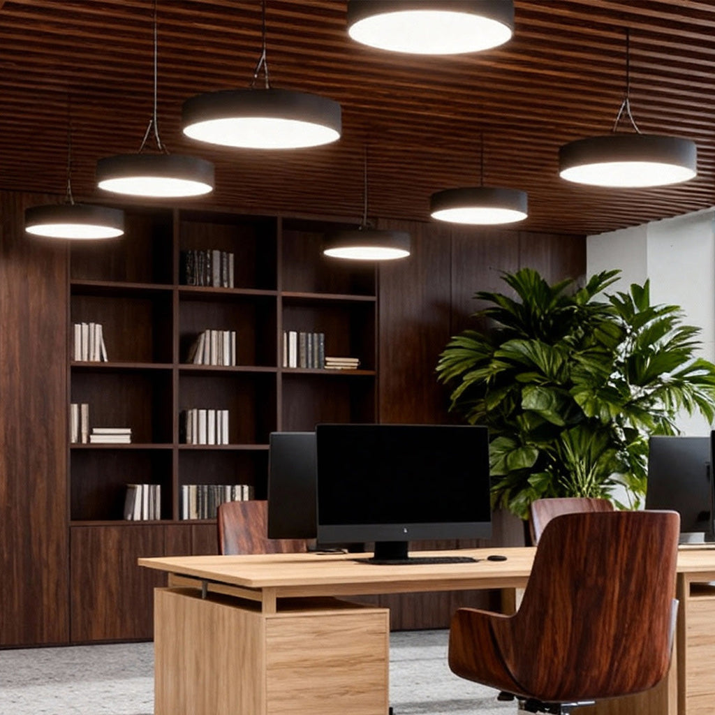 WINTHROP CIRCULAR LED HANGING LIGHT FOR MODERN WORKSPACES