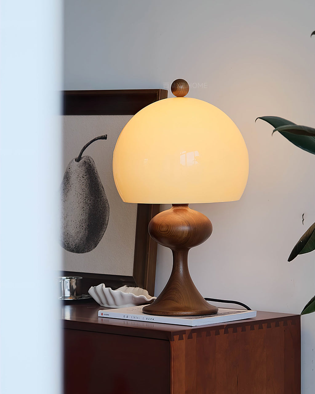 PELHAM RUSTIC WOODEN TABLE LANTERN