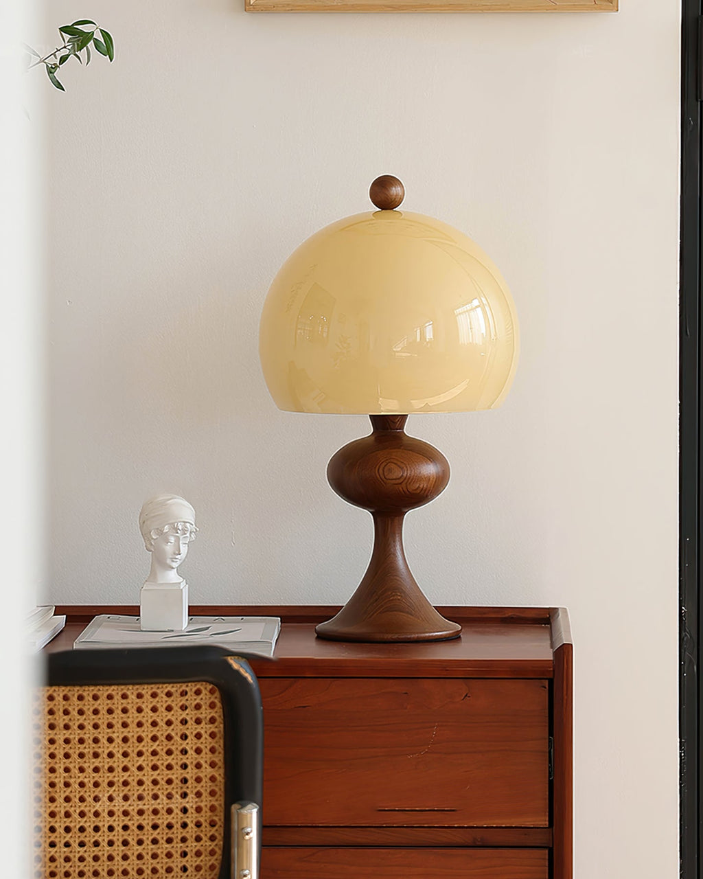 PELHAM RUSTIC WOODEN TABLE LANTERN
