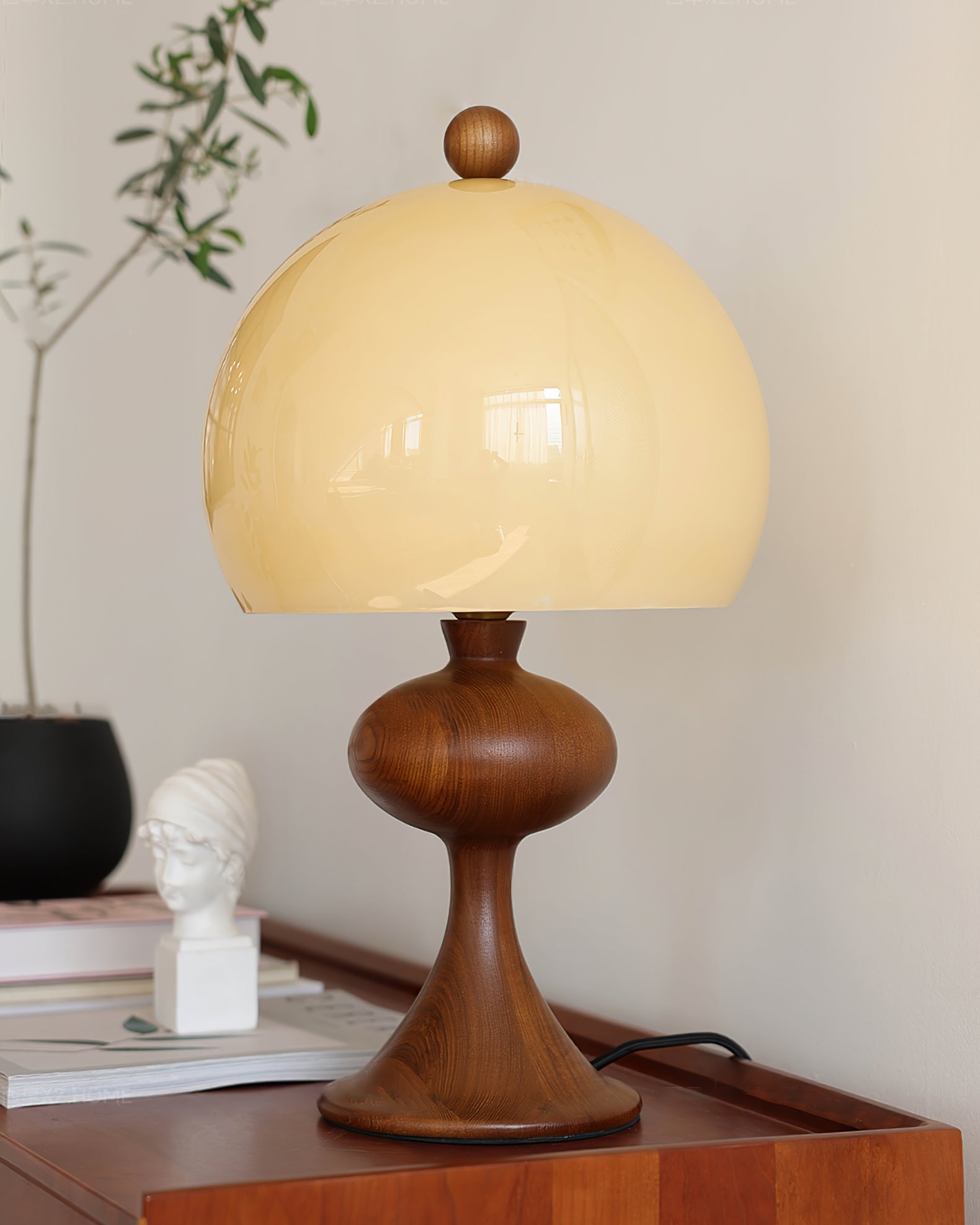PELHAM RUSTIC WOODEN TABLE LANTERN