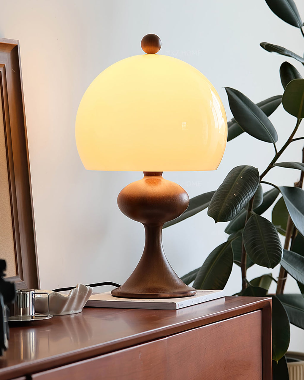 PELHAM RUSTIC WOODEN TABLE LANTERN